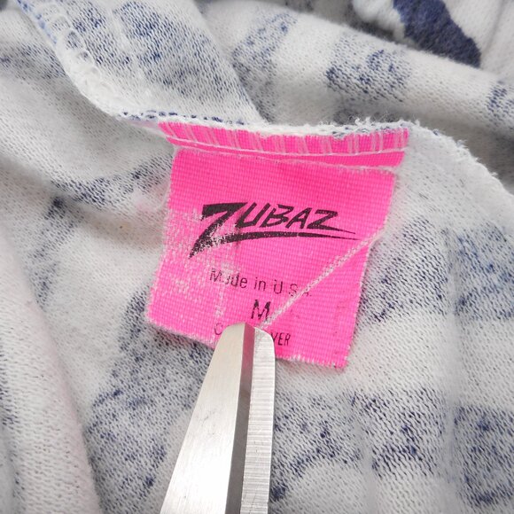 Vintage Yankees Zubaz Pants Size Medium MLB Baseball Made in USA Blue Zebra - Picture 9 of 12